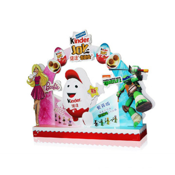 Customsied Design Cardboard Counter Display for Kinder Chocolate